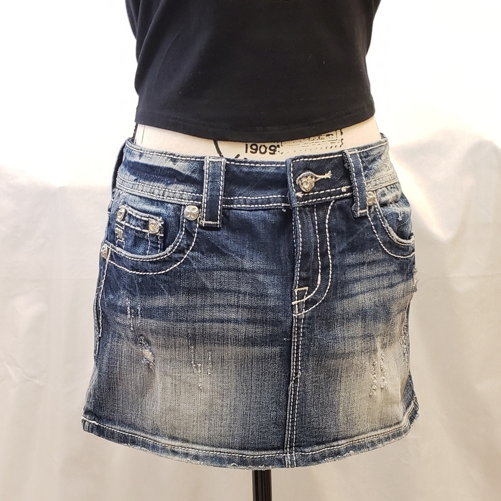 Miss Me Jean Skirt